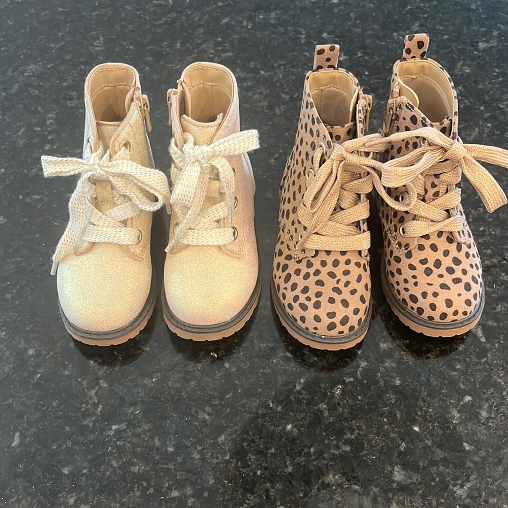 Toddler Sparkle and Leopard Boots